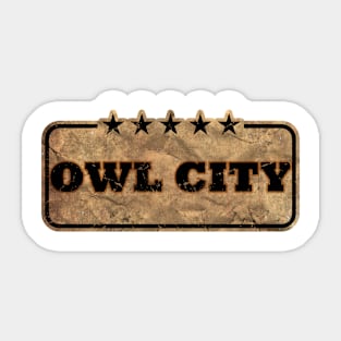 Owl City Owl City Sticker